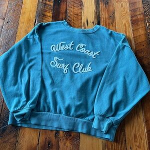 Blue West Coast Surf Club Sweatshirt women’s size Small